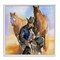 Stupell Industries Cowboy & Animals Watercolor Framed Giclee Art